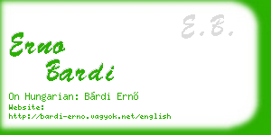 erno bardi business card